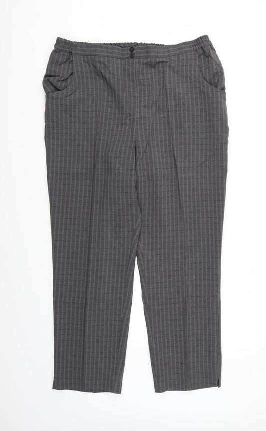Womens UK Size 18 Special Collection Regular Fit  Grey Trousers