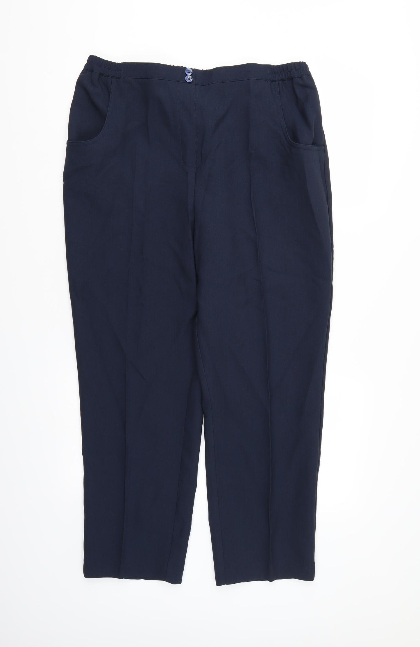 Womens UK Size 18 Julipa Regular Fit  Blue Trousers