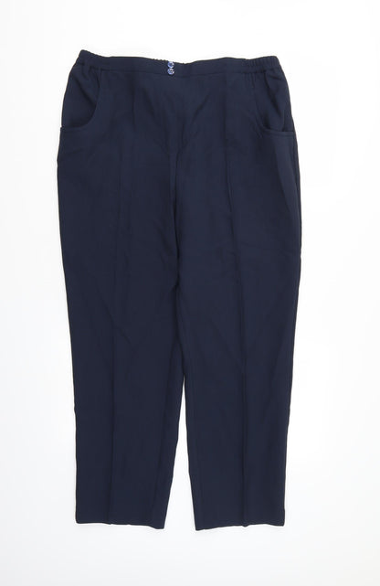 Womens UK Size 18 Julipa Regular Fit  Blue Trousers