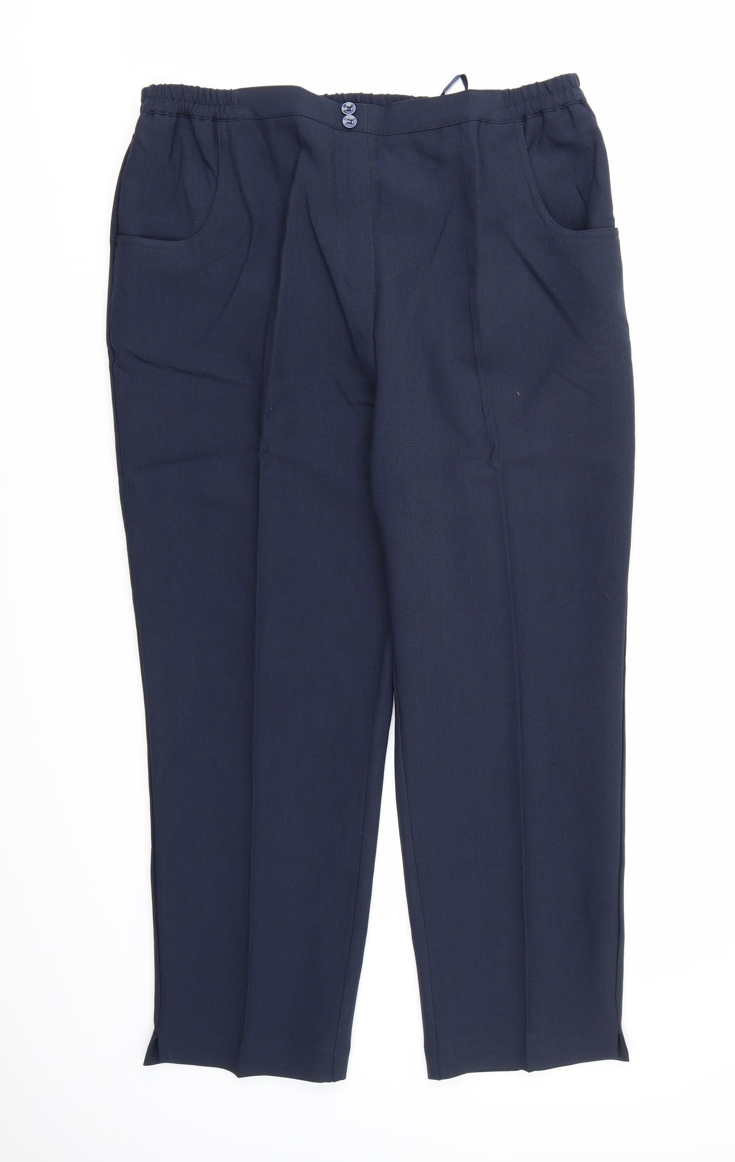 Womens UK Size 18 Special Collection Regular Fit  Blue Trousers