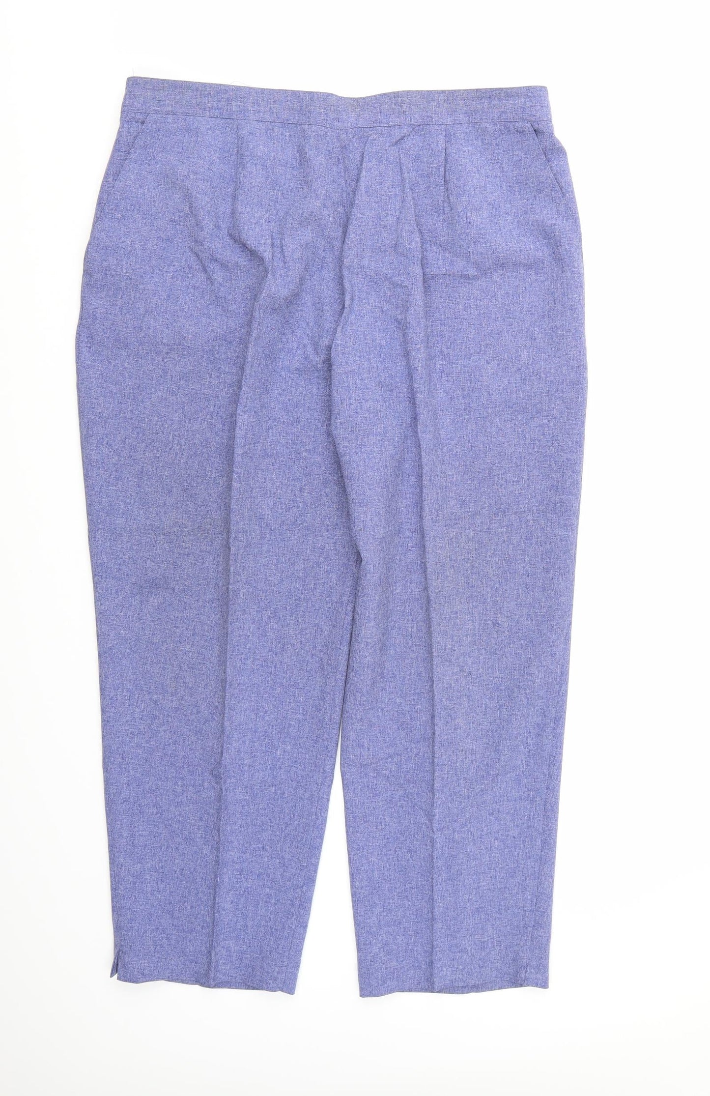 Womens UK Size 20 Preworn Regular Fit  Blue Trousers