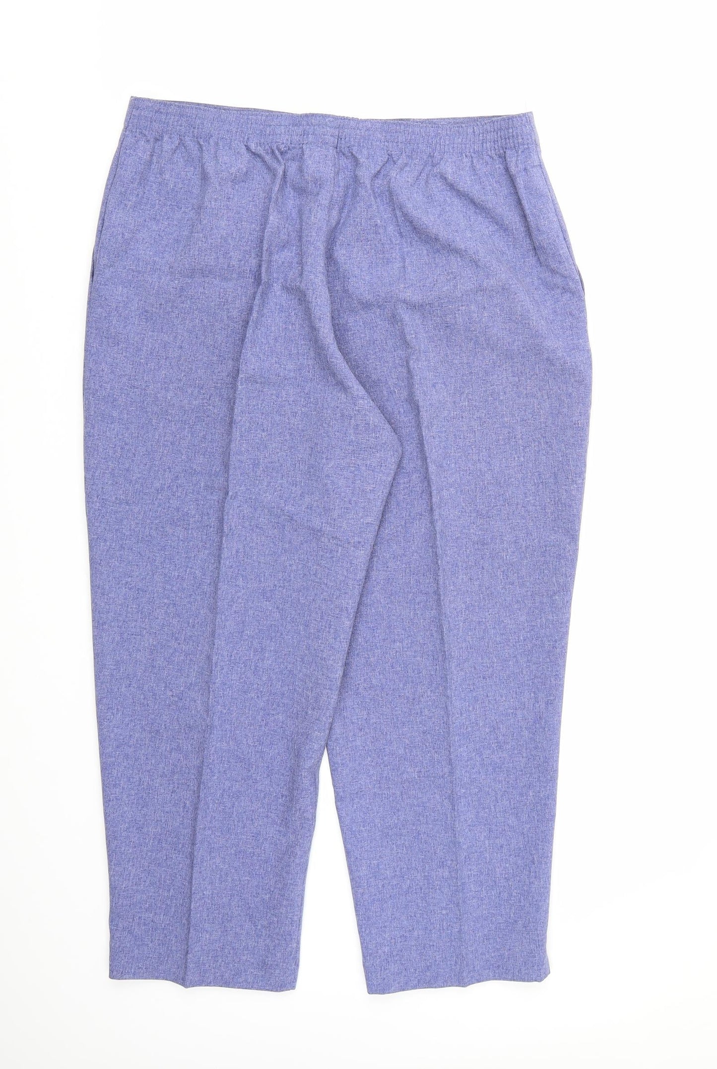 Womens UK Size 20 Preworn Regular Fit  Blue Trousers