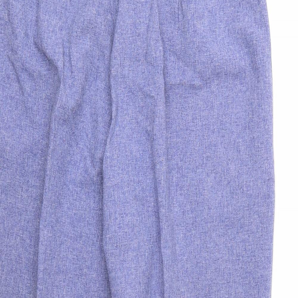 Womens UK Size 20 Preworn Regular Fit  Blue Trousers