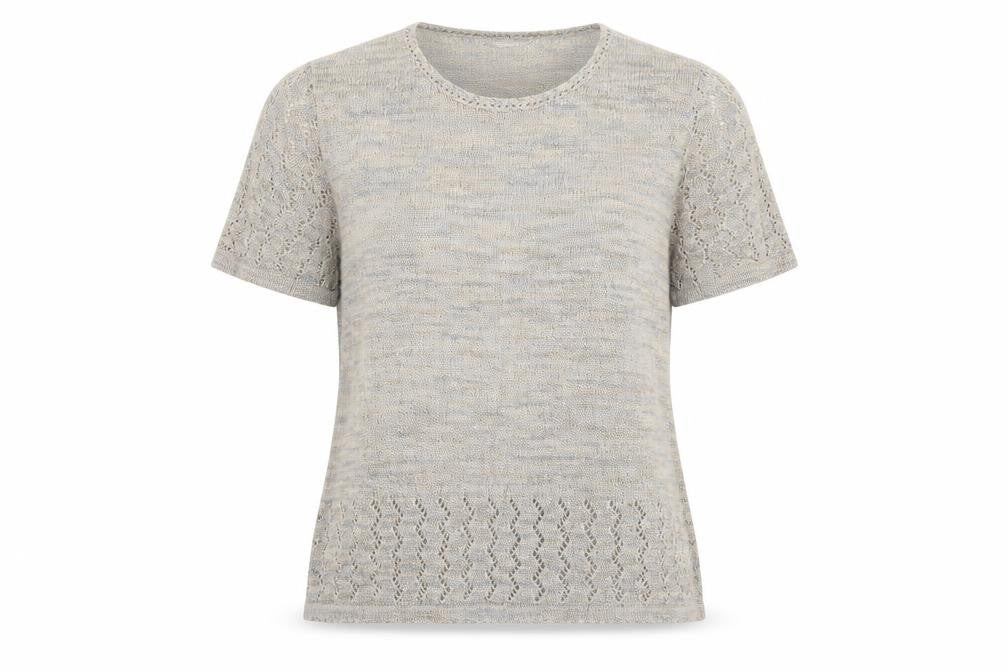 Front view of Classics women’s brown knit jumper, size UK 16