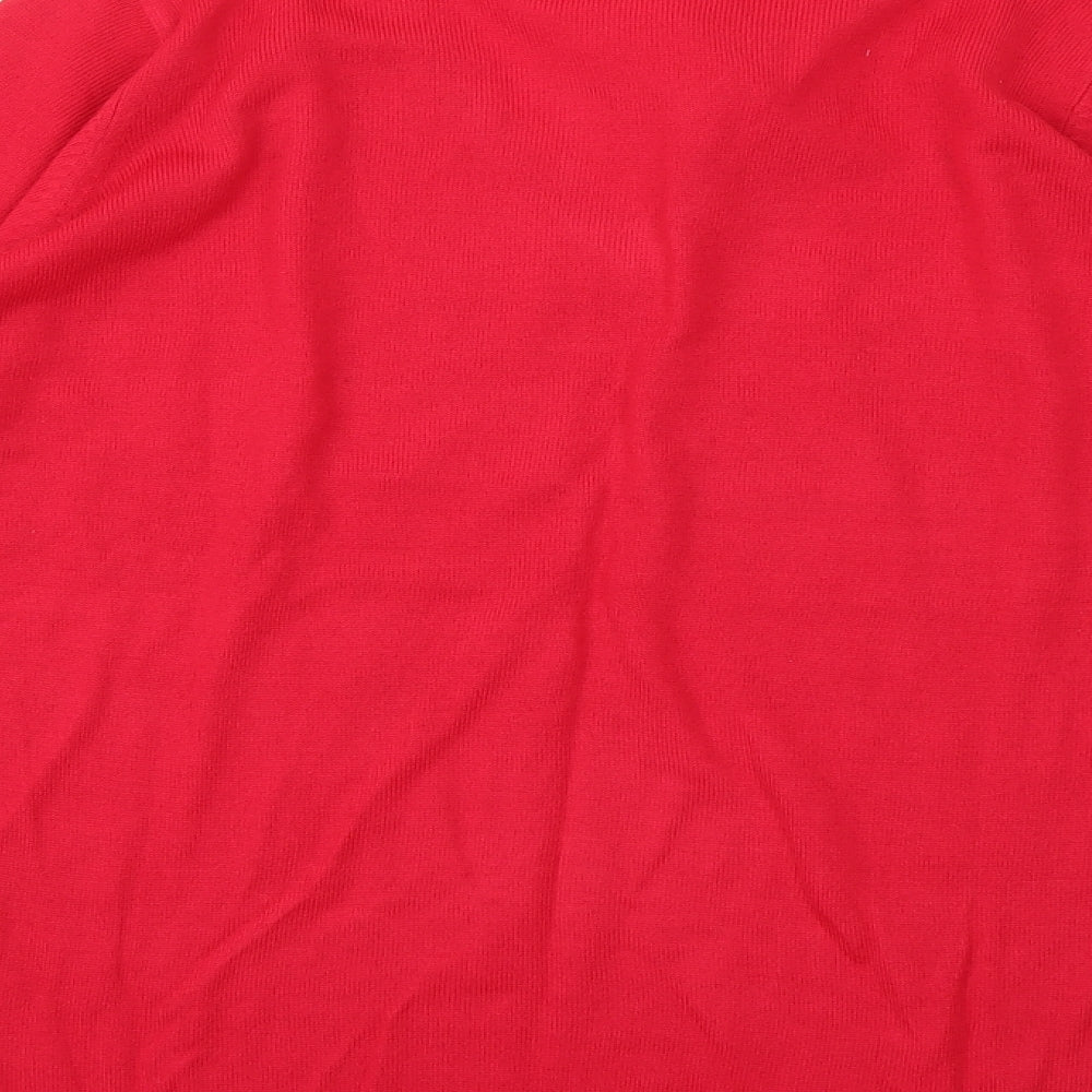 Classics Womens Red  Knit Pullover Jumper Size 16
