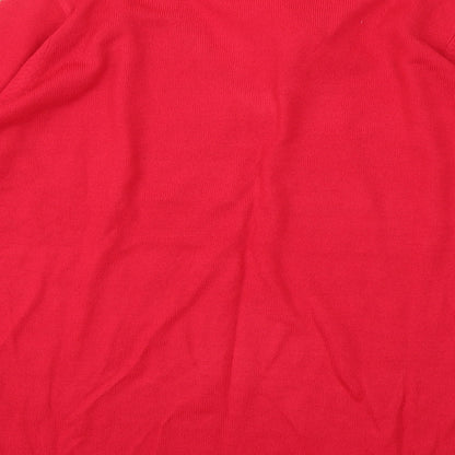 Classics Womens Red  Knit Pullover Jumper Size 16