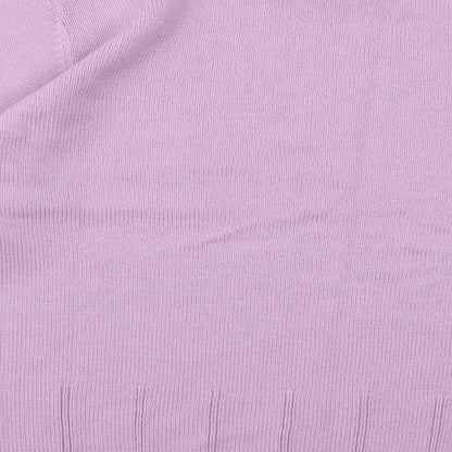 Brand and care label for Julipa women’s purple knit jumper, size UK 16
