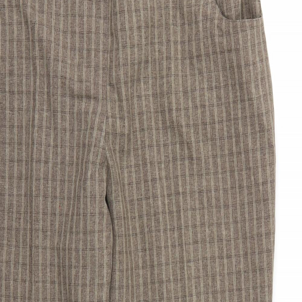 Womens UK Size 16 Essential Collection Regular Fit  Brown Trousers