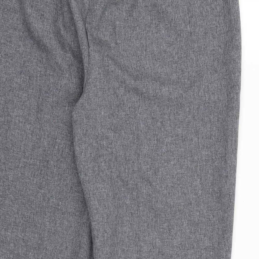 Bonmarché Womens Grey  Rayon Trousers  Size 16 L24 in
