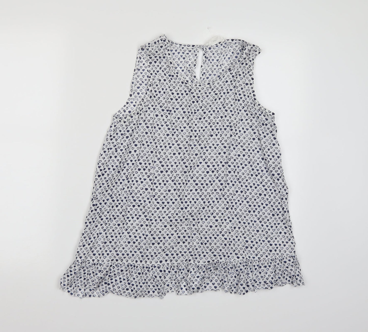 Womens UK Size S Preworn White Camisole Tank