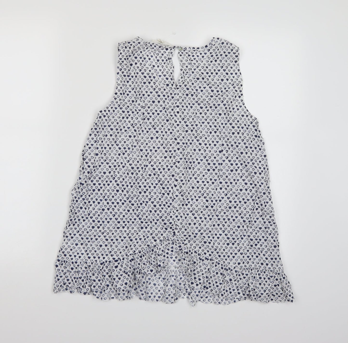 Womens UK Size S Preworn White Camisole Tank