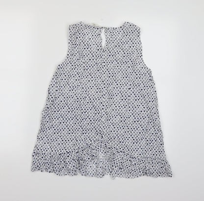 Womens UK Size S Preworn White Camisole Tank