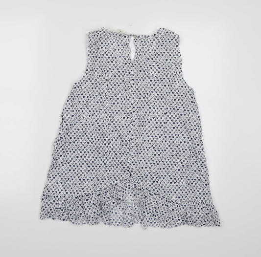 Womens UK Size S Preworn White Camisole Tank