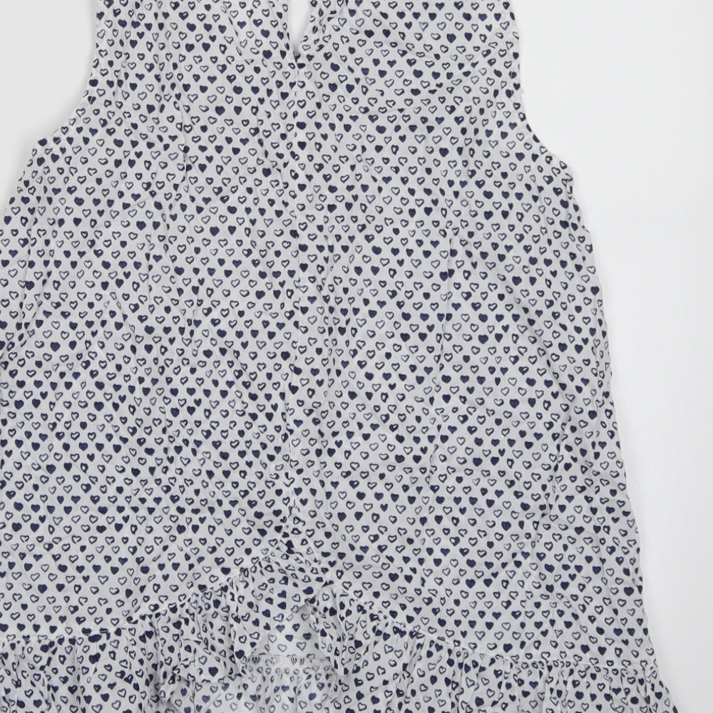 Womens UK Size S Preworn White Camisole Tank