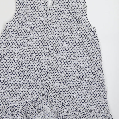 Womens UK Size S Preworn White Camisole Tank
