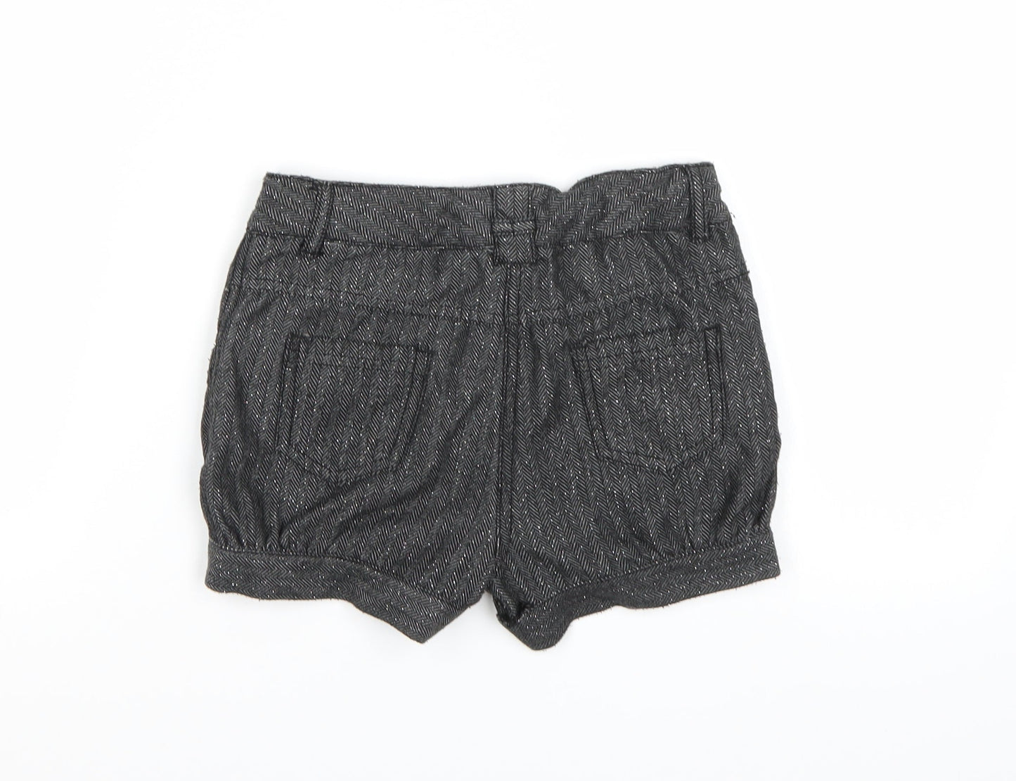 TU Girls Grey Herringbone  Cut-Off Shorts Size 6 Years