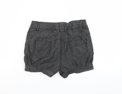 TU Girls Grey Herringbone  Cut-Off Shorts Size 6 Years