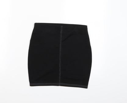 Nasty Gal Womens Black   A-Line Skirt Size 8