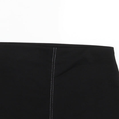 Nasty Gal Womens Black   A-Line Skirt Size 8