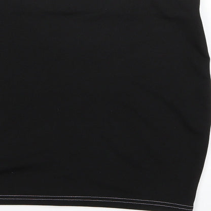 Nasty Gal Womens Black   A-Line Skirt Size 8