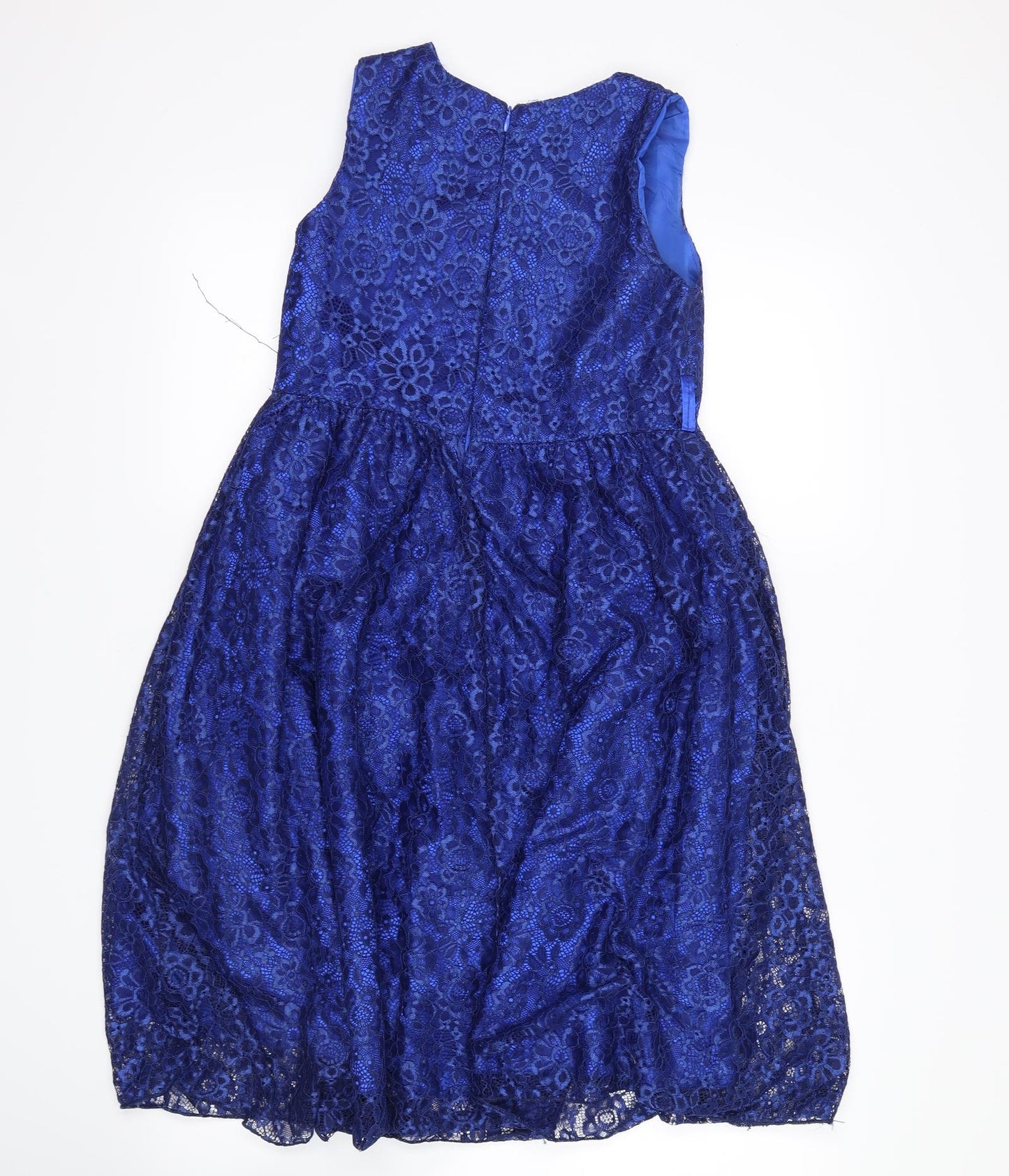 vogue fashion Womens Blue Floral  Tank Dress  Size 10