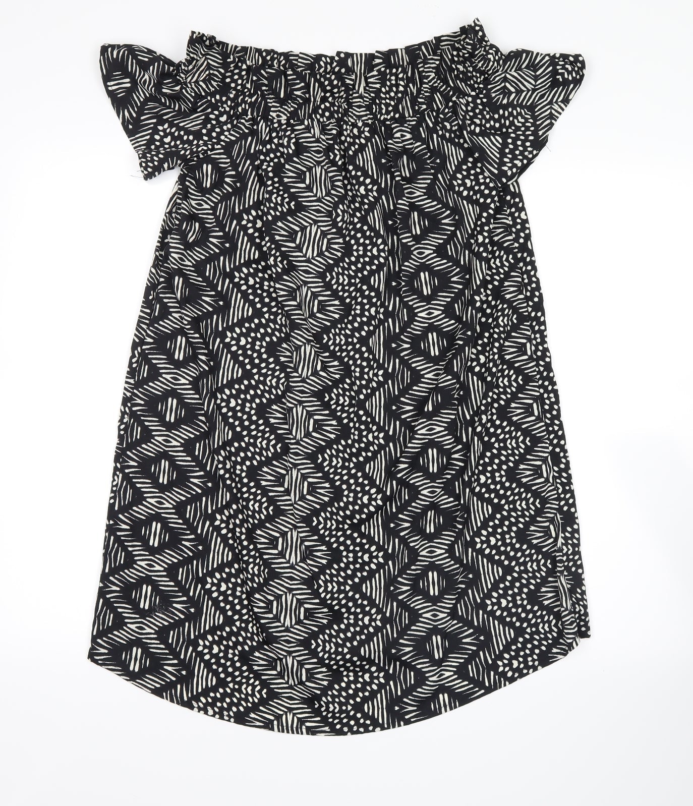 Womens UK Size 10 Atmosphere Black Basic Blouse