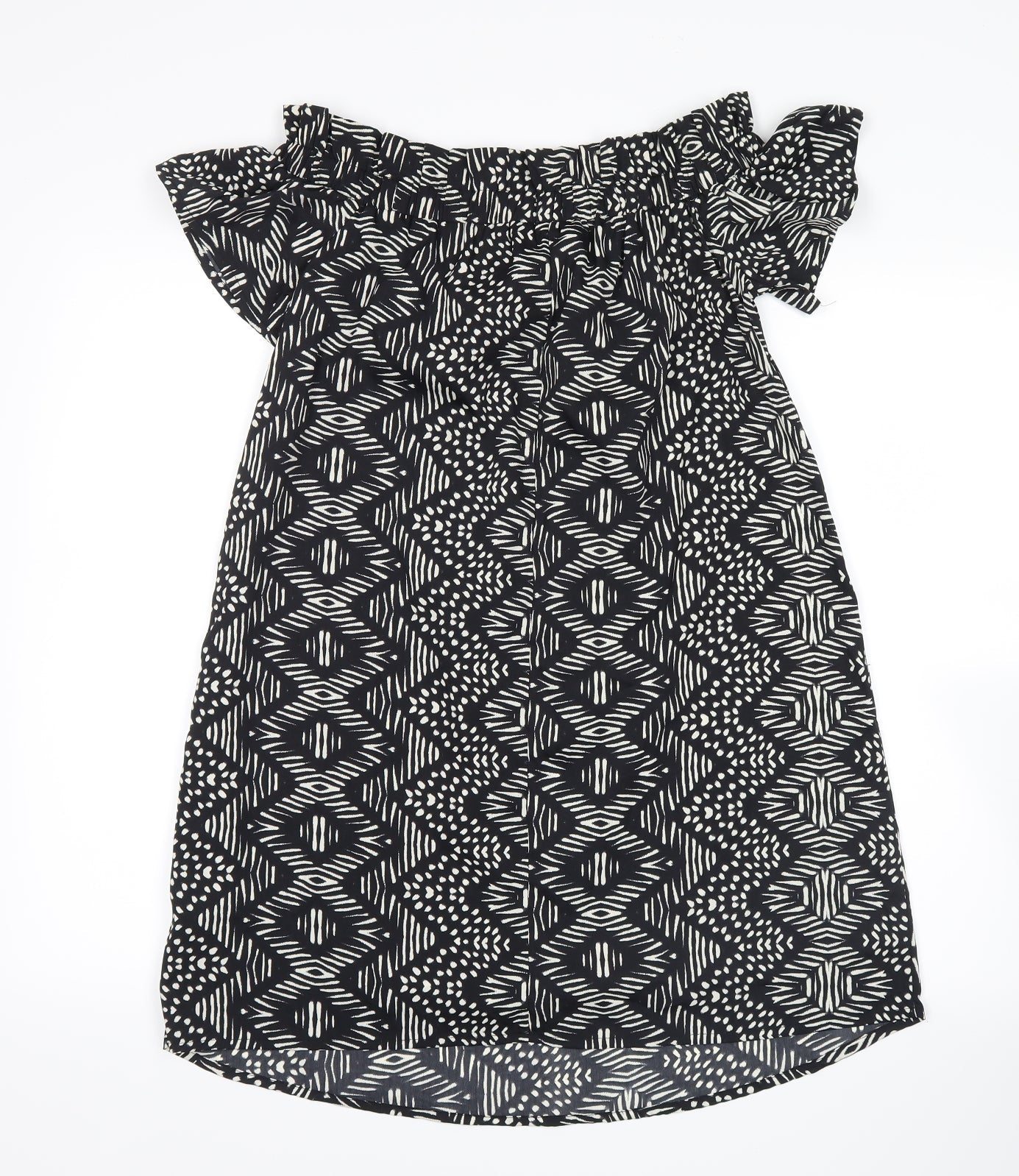 Womens UK Size 10 Atmosphere Black Basic Blouse