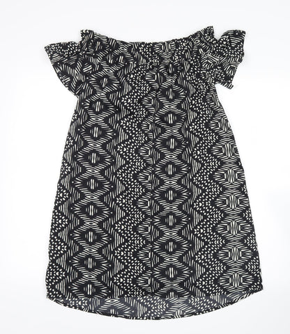 Womens UK Size 10 Atmosphere Black Basic Blouse
