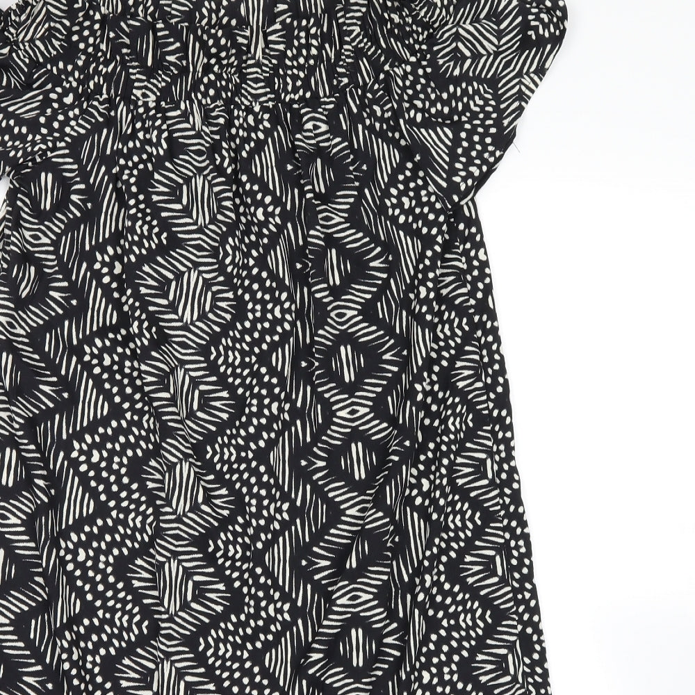 Womens UK Size 10 Atmosphere Black Basic Blouse