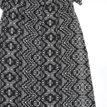 Womens UK Size 10 Atmosphere Black Basic Blouse