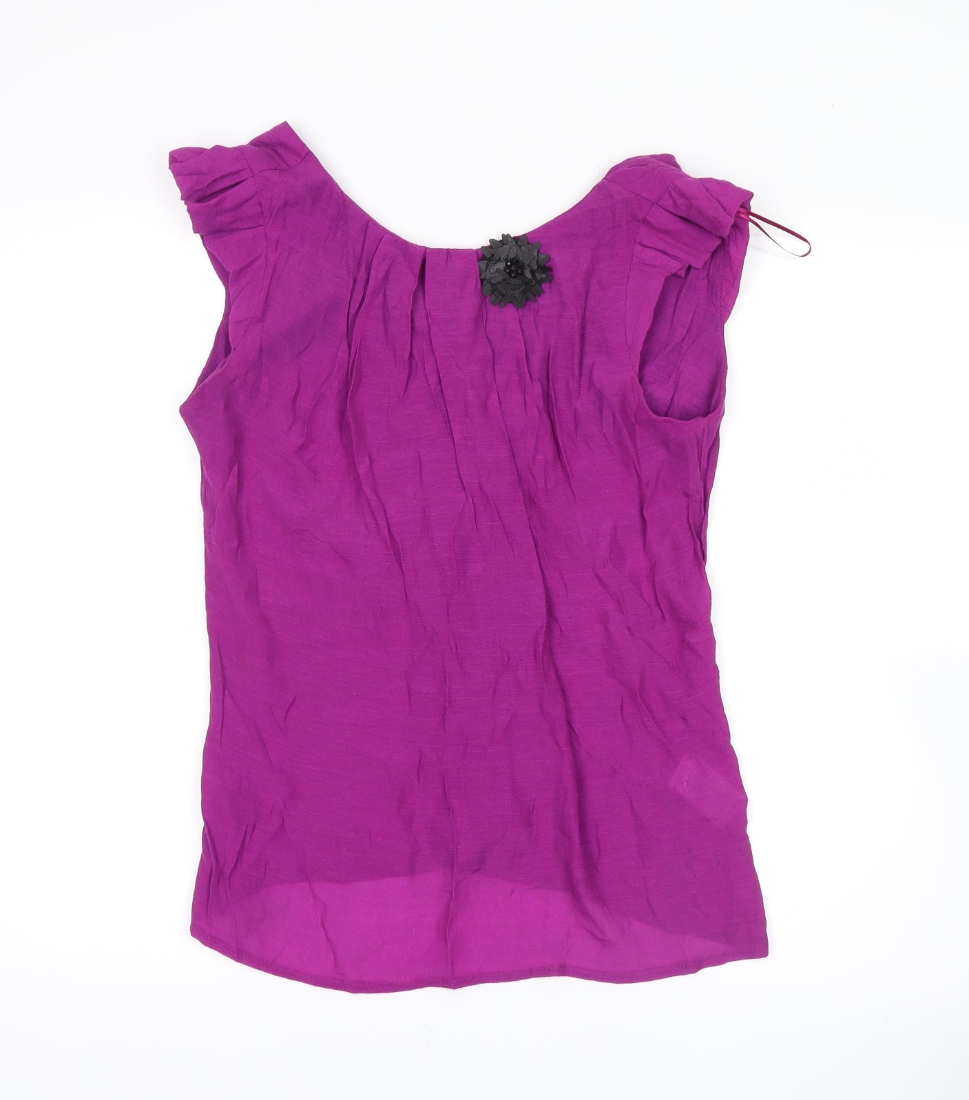 Womens UK Size 10 River Island Purple Basic Blouse