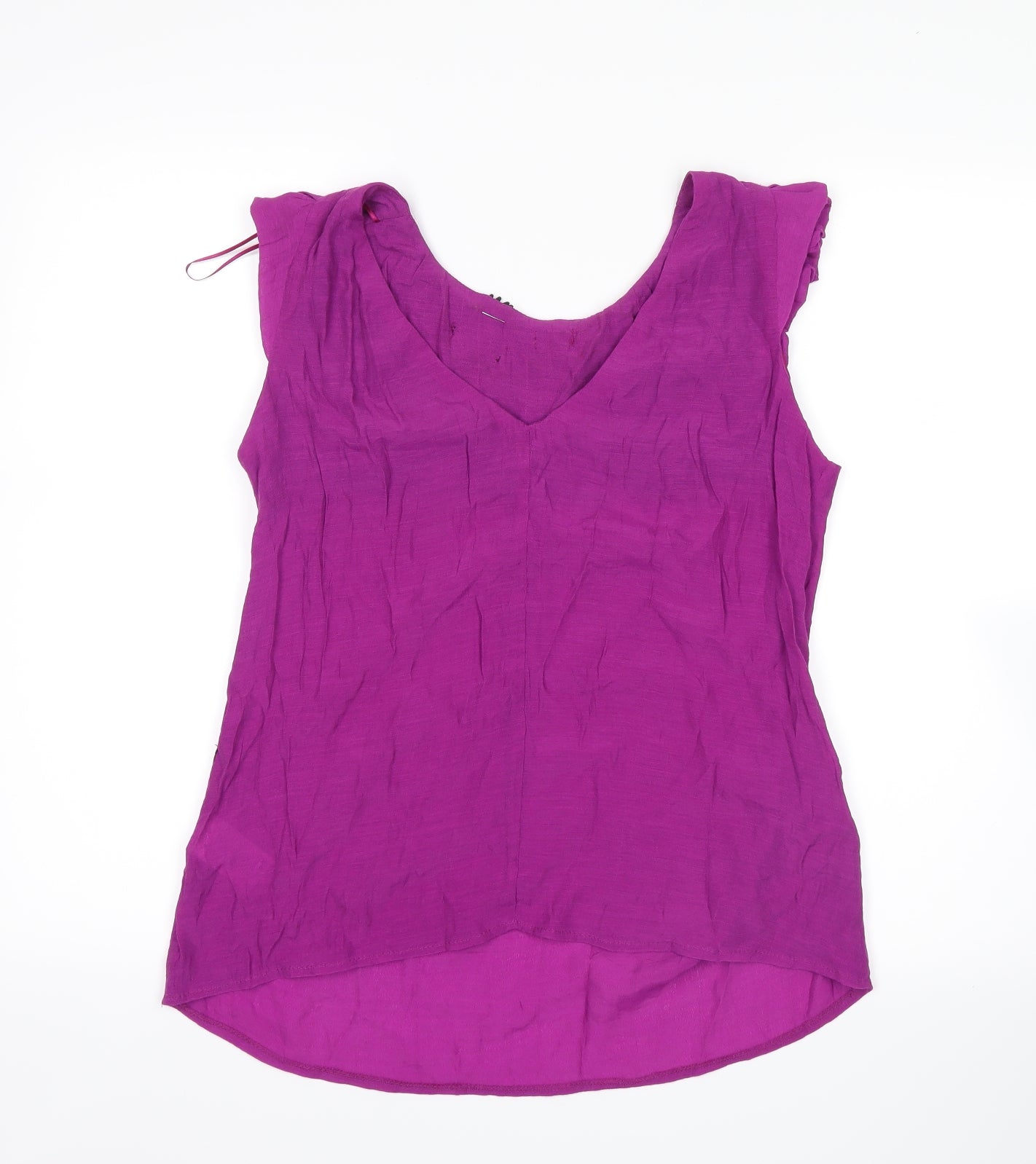 Womens UK Size 10 River Island Purple Basic Blouse