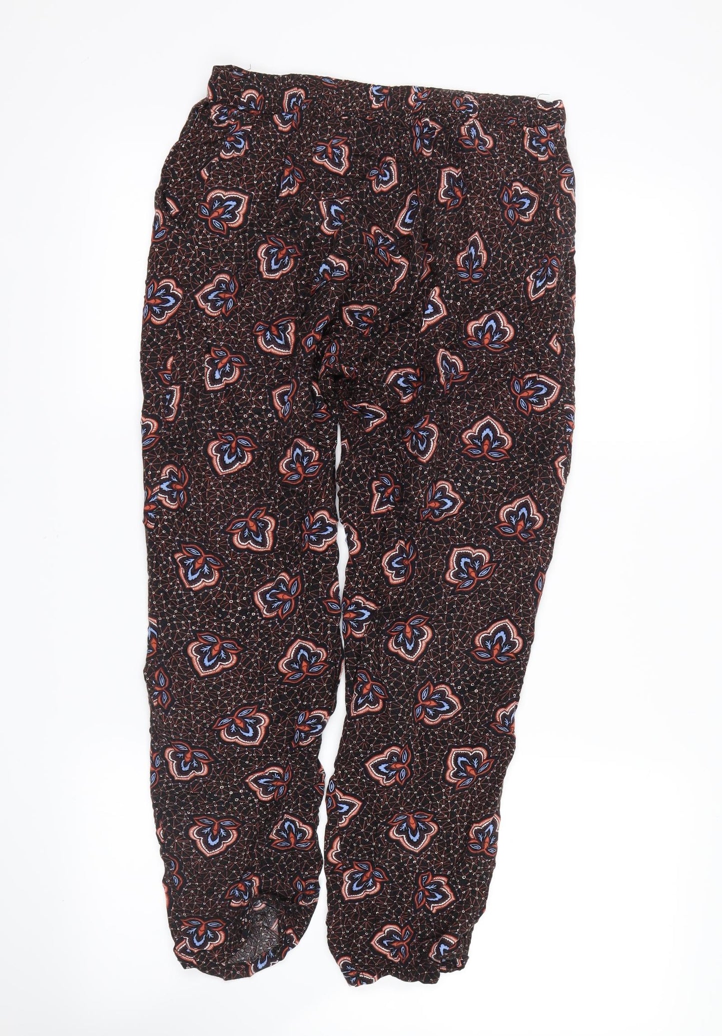 Womens UK Size 4 H&M Regular Fit Bloomer Brown Trousers