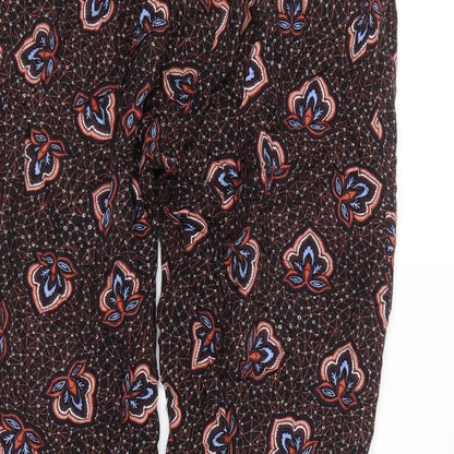 Womens UK Size 4 H&M Regular Fit Bloomer Brown Trousers