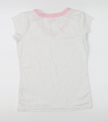 LA Gear Womens White   Basic T-Shirt Size 10