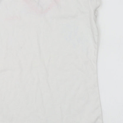 LA Gear Womens White   Basic T-Shirt Size 10