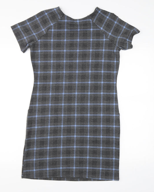Select Womens Grey Check  Bodycon  Size 12