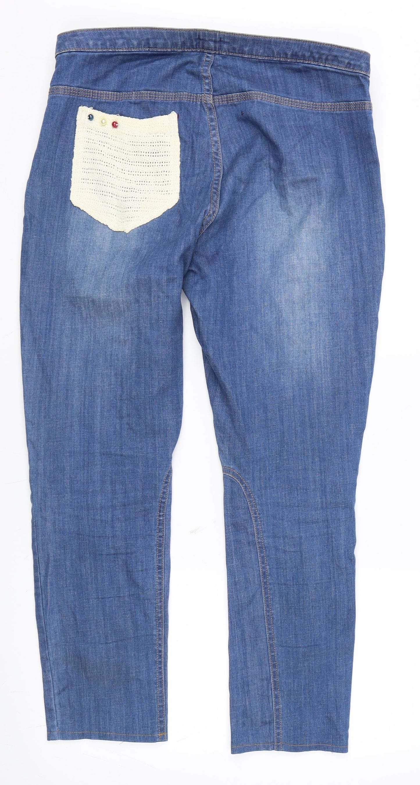 Womens UK Size 14 H&M Regular Fit Straight Blue Jeans