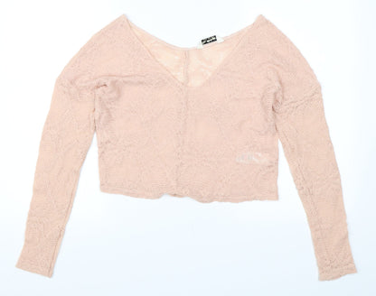 Miss Selfridge Womens Pink   Pullover Jumper Size 4