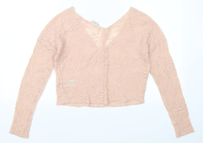 Miss Selfridge Womens Pink   Pullover Jumper Size 4