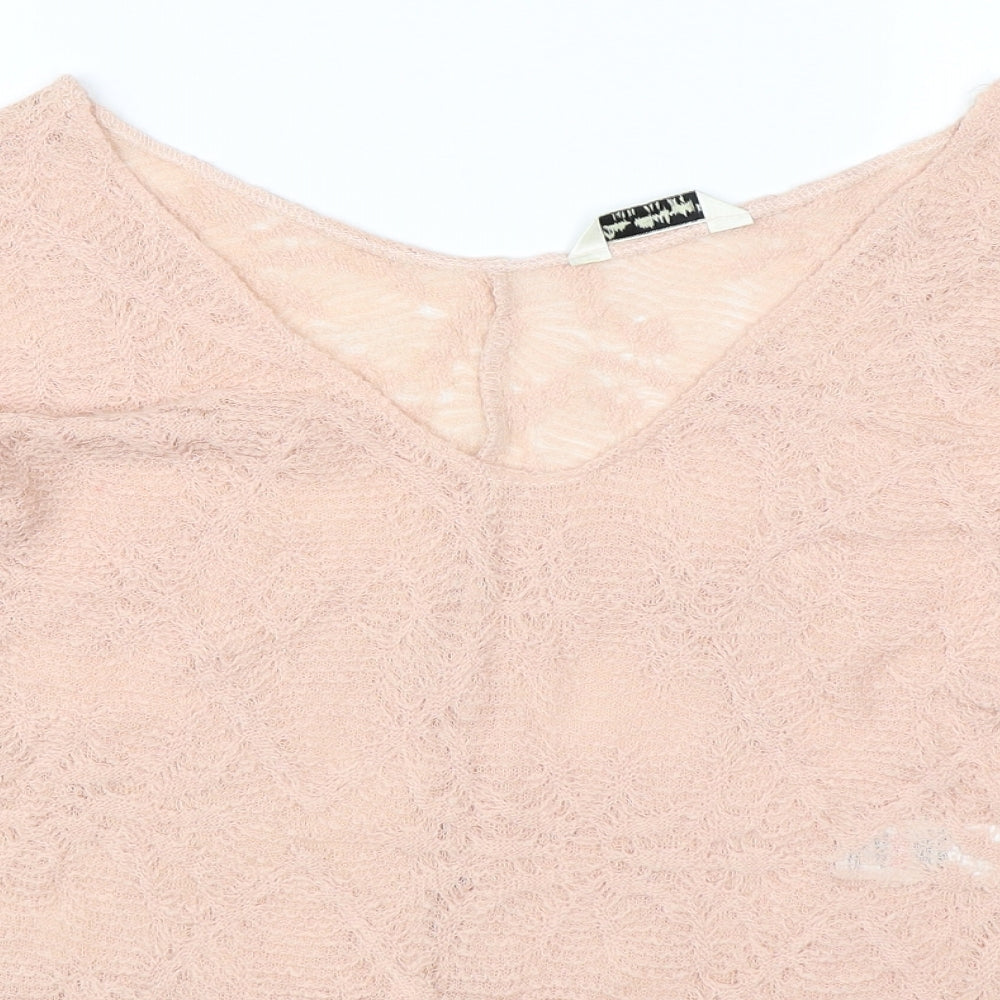 Miss Selfridge Womens Pink   Pullover Jumper Size 4