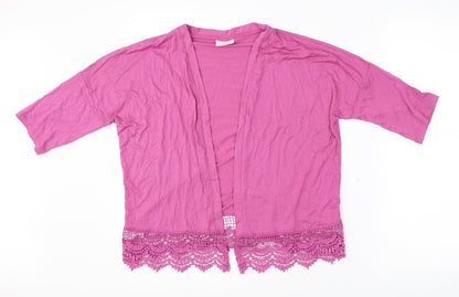 Matalan Girls Pink   Cardigan Jumper Size 10-11 Years