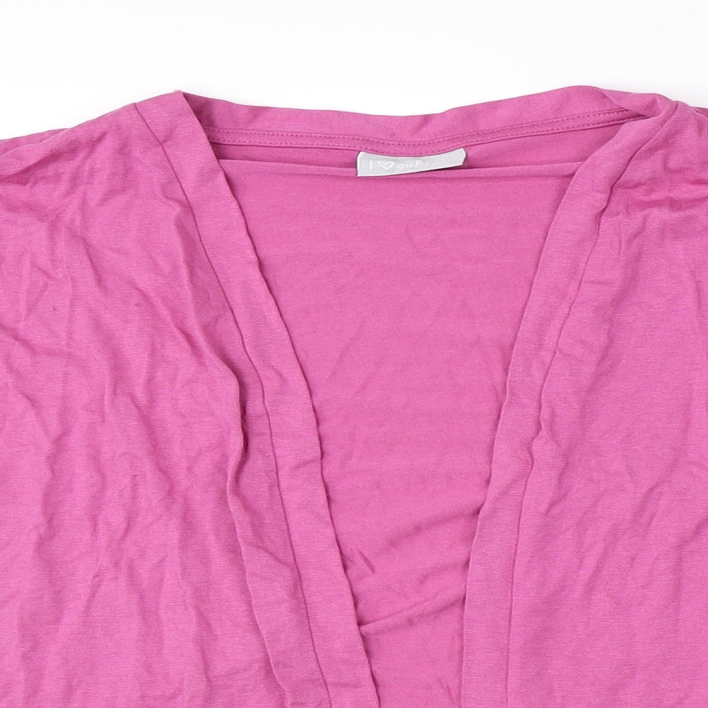 Matalan Girls Pink   Cardigan Jumper Size 10-11 Years