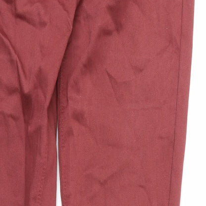 denim co Womens Red  Denim Skinny Jeans Size 10 L30 in