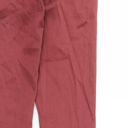 denim co Womens Red  Denim Skinny Jeans Size 10 L30 in