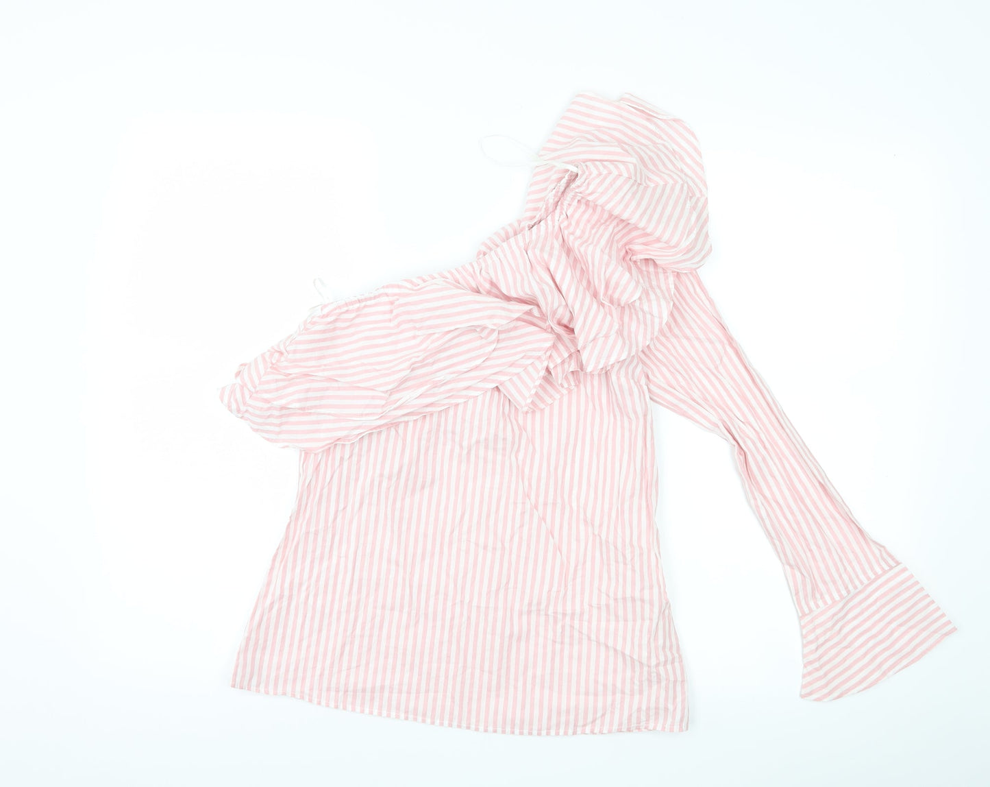 Primark Womens Pink Striped  Basic Blouse Size 6