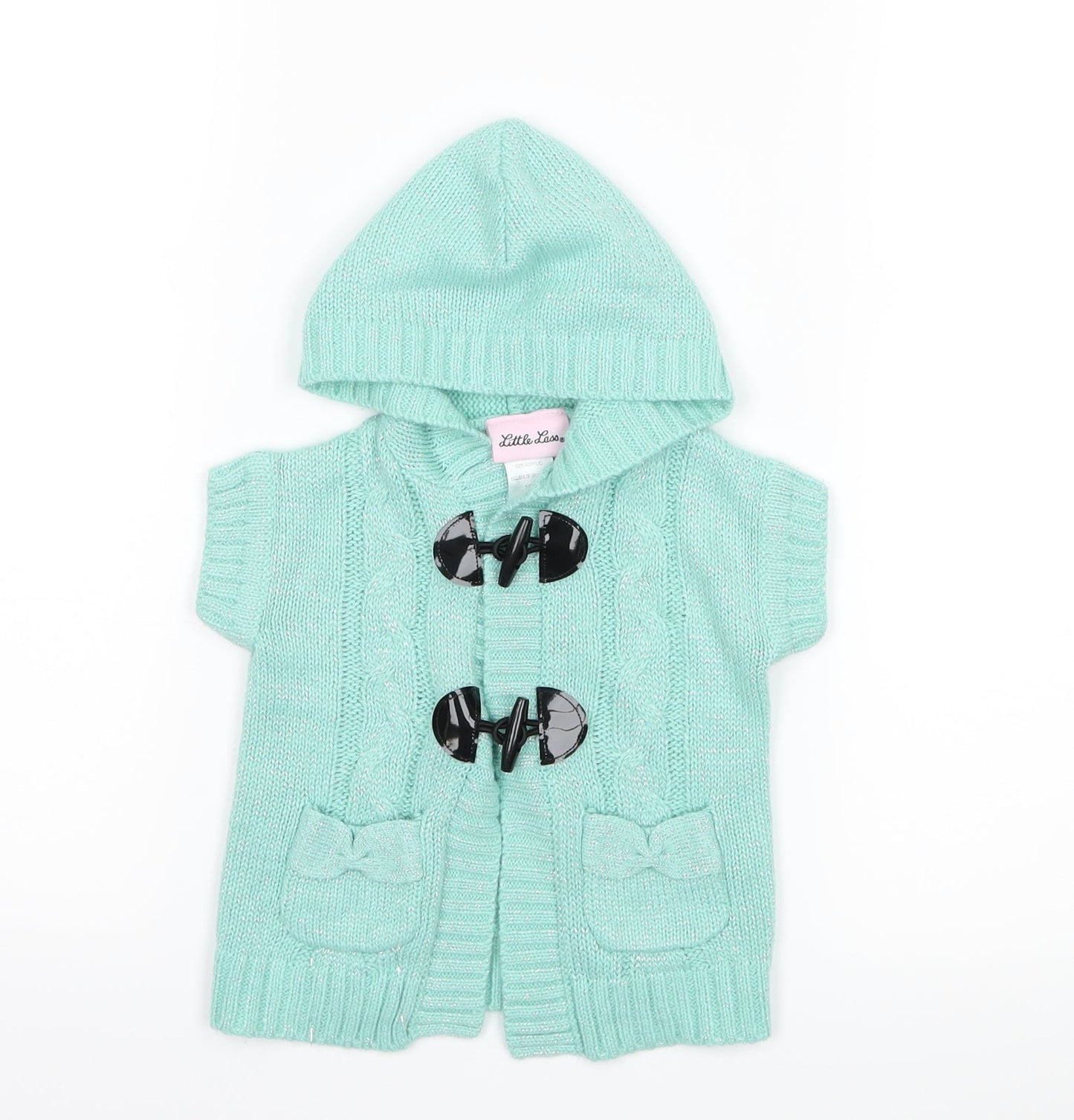 Little Lass Girls Green   Jacket  Size 3-6 Months