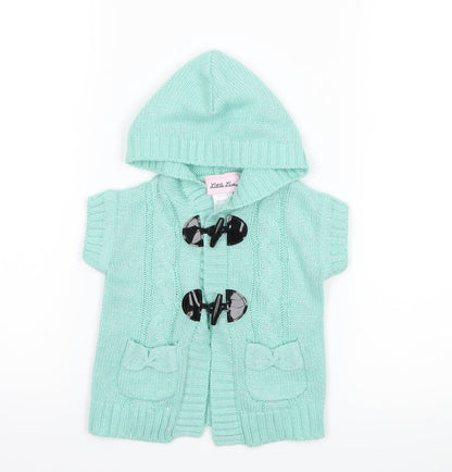 Little Lass Girls Green   Jacket  Size 3-6 Months