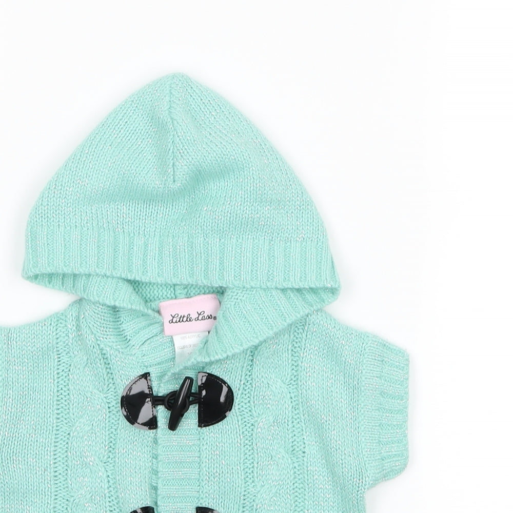 Little Lass Girls Green   Jacket  Size 3-6 Months