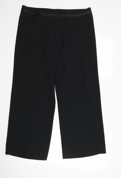 Mosaic Womens Black   Trousers  Size 16 L30 in